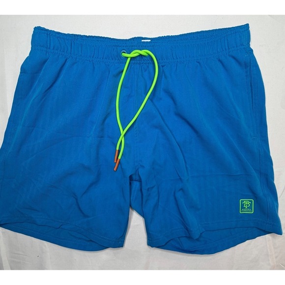 Broken Threads Other - Broken Threads Blue Swim Trunks Men's XL Lined Beach Shorts Neon Pockets